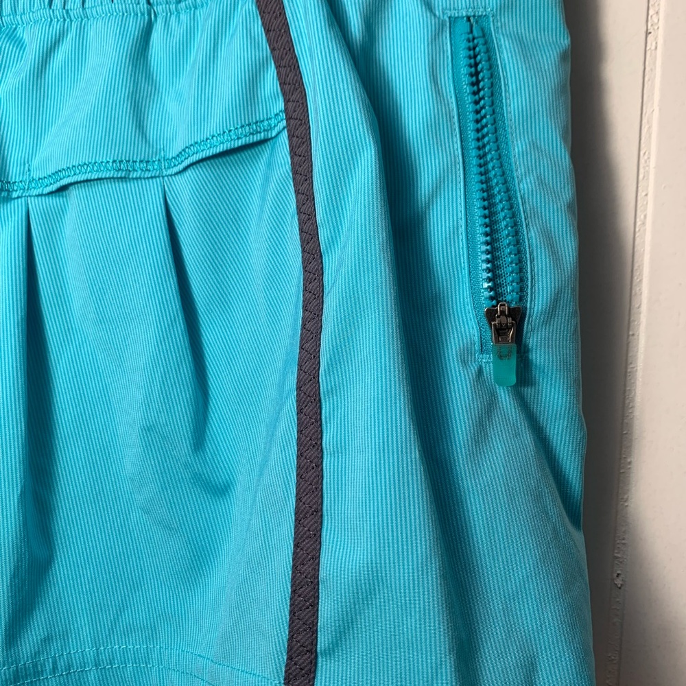 Lululemon Turquoise Athletic Skort with Drawstring - Picture 3 of 9